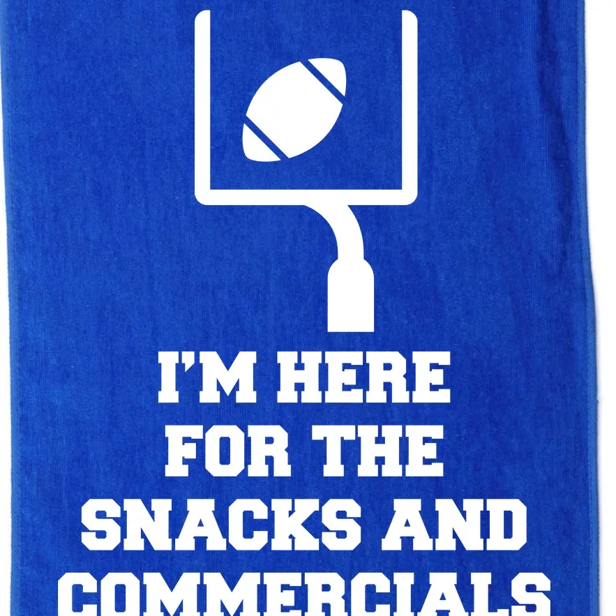 I'm Here For The Snacks And Commercials Platinum Collection Golf Towel