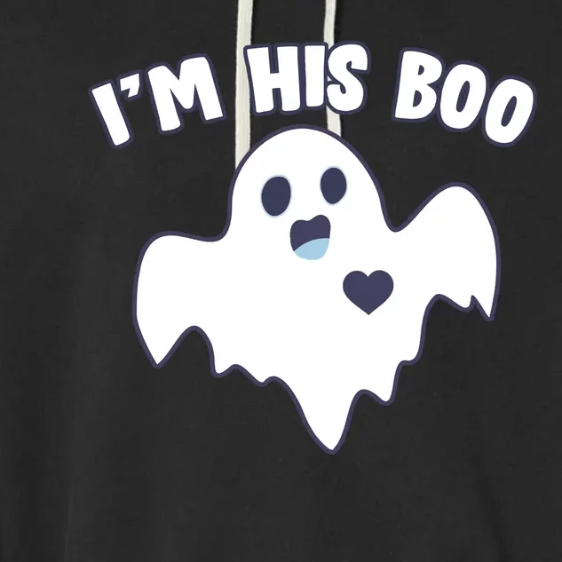 I'm His Boo Matching Halloween Garment-Dyed Fleece Hoodie