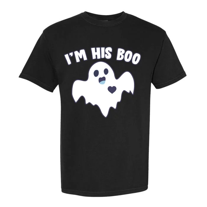 I'm His Boo Matching Halloween Garment-Dyed Heavyweight T-Shirt