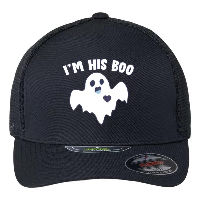 I'm His Boo Matching Halloween Flexfit Unipanel Trucker Cap