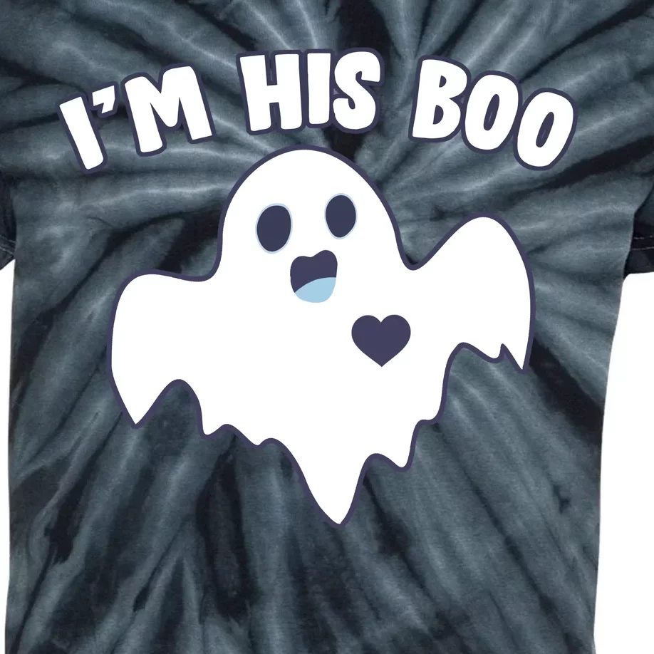 I'm His Boo Matching Halloween Kids Tie-Dye T-Shirt