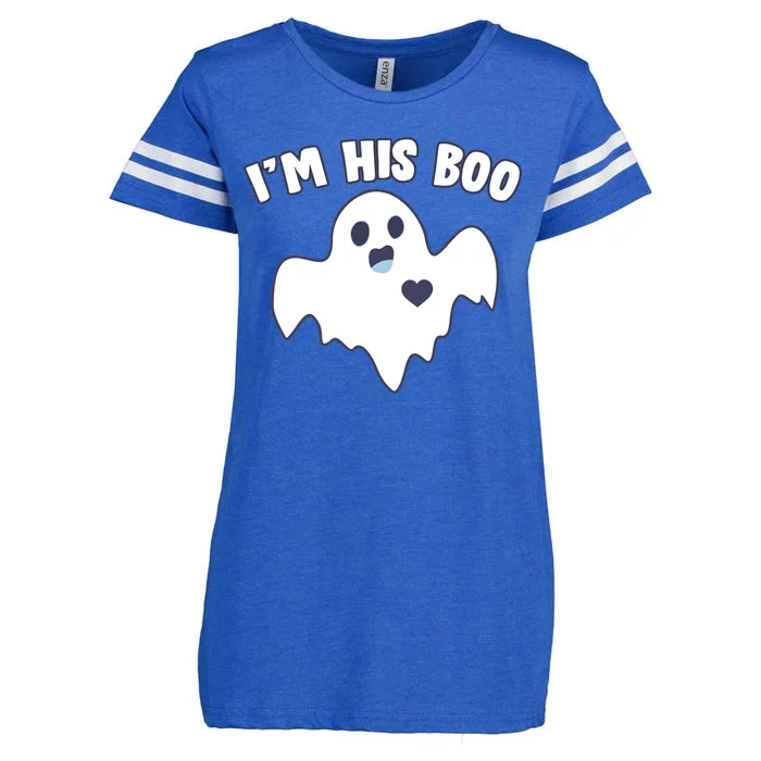 I'm His Boo Matching Halloween Enza Ladies Jersey Football T-Shirt