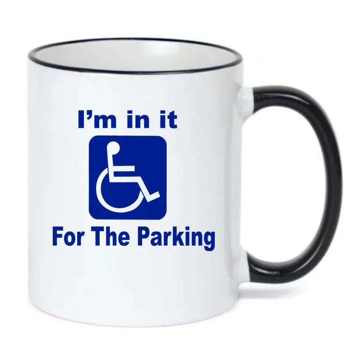 I'm In It For The Parking Black Color Changing Mug