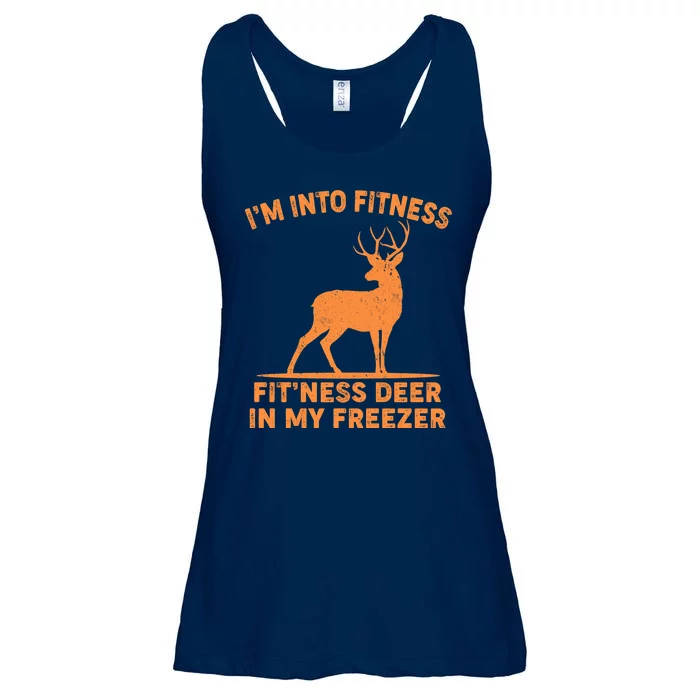 I'm Into Fitness Fit'Ness Deer In My Freezer Ladies Essential Flowy Tank