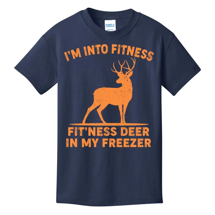 I'm Into Fitness Fit'Ness Deer In My Freezer Kids T-Shirt