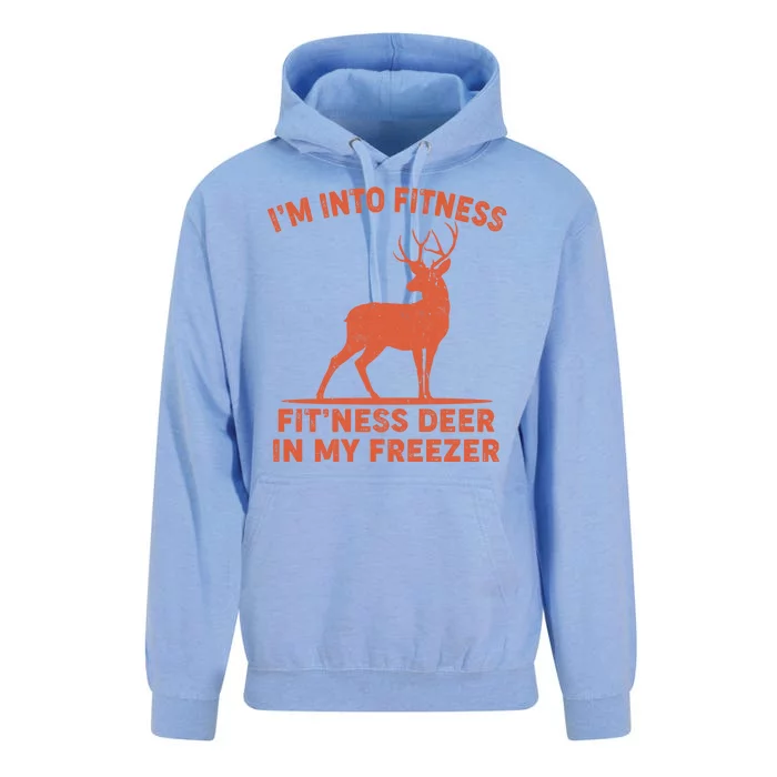 I'm Into Fitness Fit'Ness Deer In My Freezer Unisex Surf Hoodie