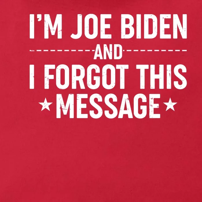 I'm Joe Biden and I Forgot This Message Zip Tote Bag