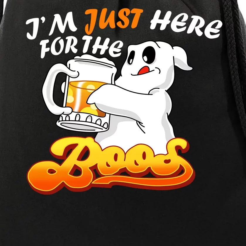 I'm Just Here For the Boos Fun Halloween Drawstring Bag