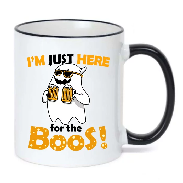 I'm Just Here For The Boos! Halloween Black Color Changing Mug