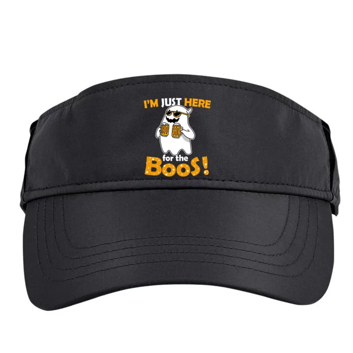 I'm Just Here For The Boos! Halloween Adult Drive Performance Visor