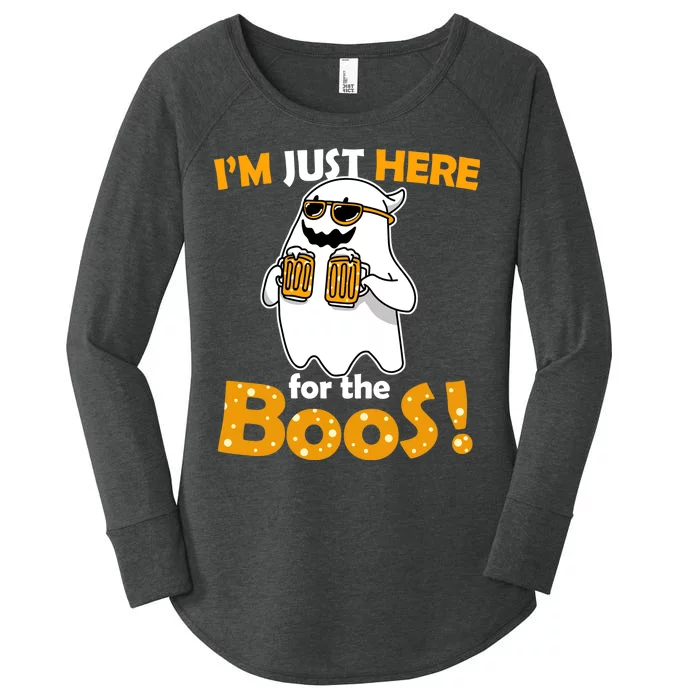 I'm Just Here For The Boos! Halloween Women's Perfect Tri Tunic Long Sleeve Shirt