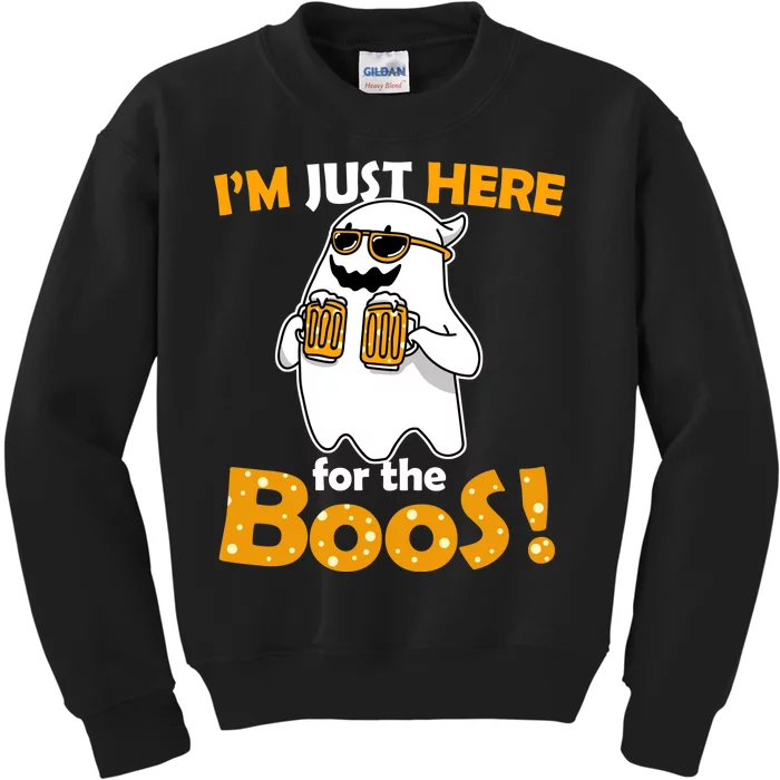 I'm Just Here For The Boos! Halloween Kids Sweatshirt