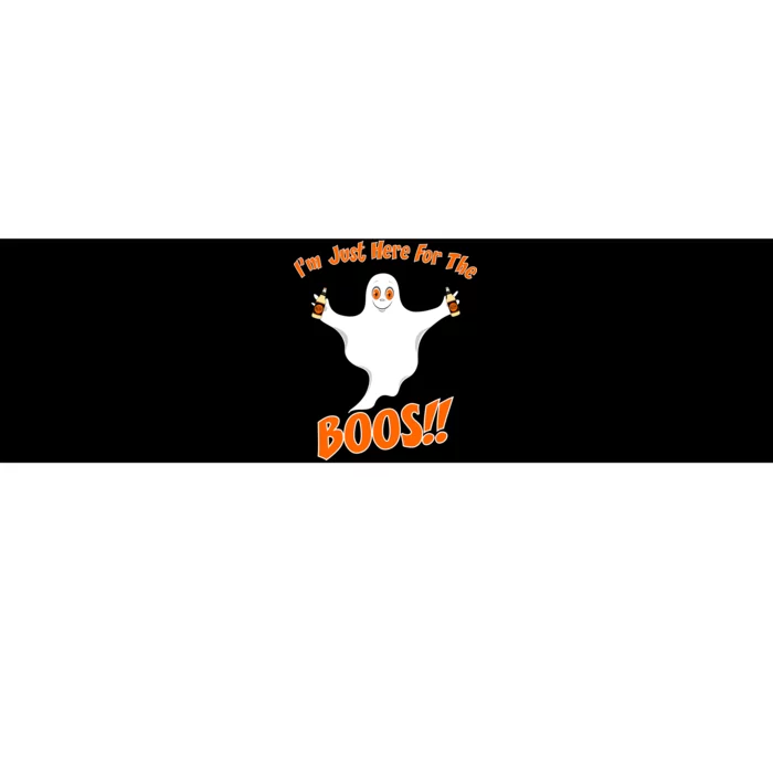 I'm Just Here For The Boos! Halloween Ghost Bumper Sticker