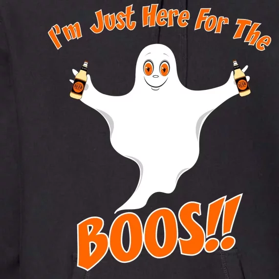 I'm Just Here For The Boos! Halloween Ghost Premium Hoodie