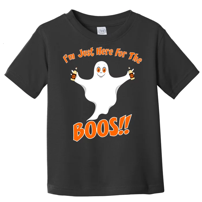 I'm Just Here For The Boos! Halloween Ghost Toddler T-Shirt