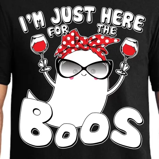 I'm Just Here For The Boos Wine Lover Pajama Set