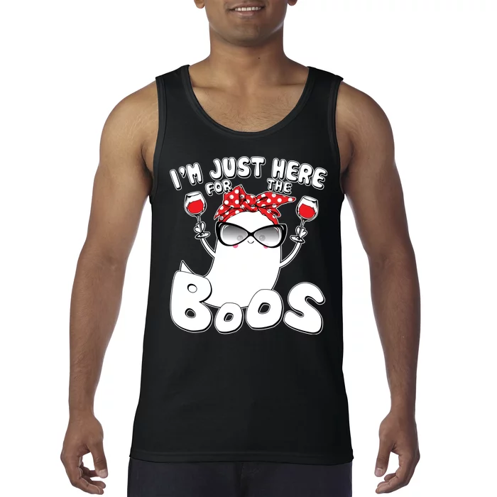 I'm Just Here For The Boos Wine Lover Tank Top