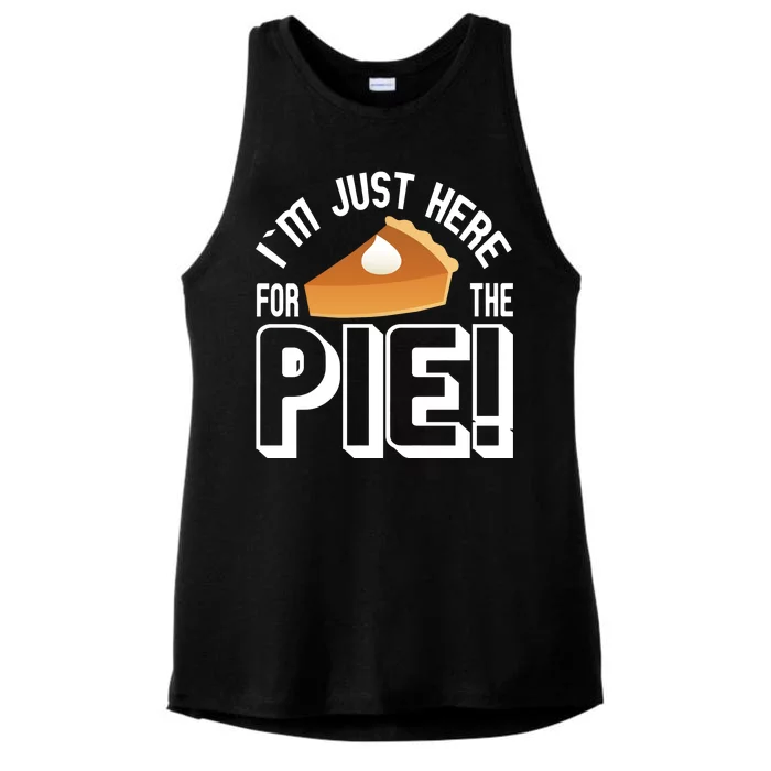 I'm Just Here For The Pie Ladies Tri-Blend Wicking Tank