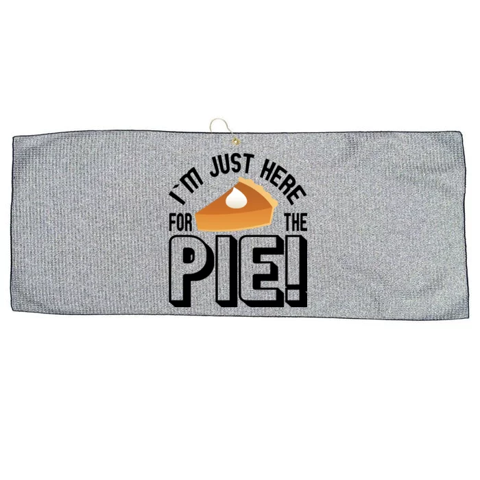 I'm Just Here For The Pie Large Microfiber Waffle Golf Towel