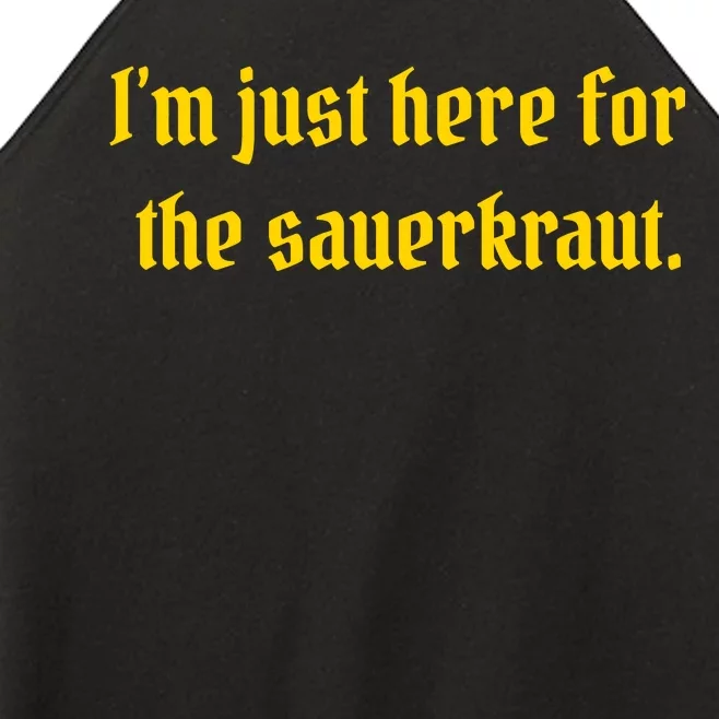 I'm Just Here For The Sauerkraut Women’s Perfect Tri Rocker Tank