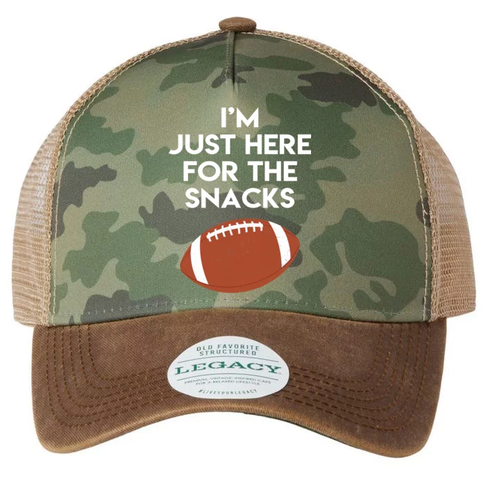 I'm Just Here for the Snacks Football Legacy Tie Dye Trucker Hat