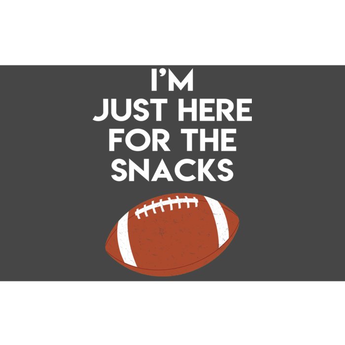 I'm Just Here for the Snacks Football Bumper Sticker