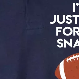 I'm Just Here for the Snacks Football Softstyle Adult Sport Polo