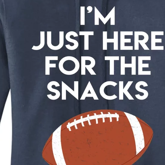 I'm Just Here for the Snacks Football Women's Pullover Hoodie