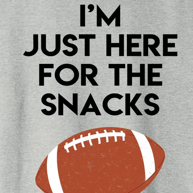 I'm Just Here for the Snacks Football Women's Crop Top Tee