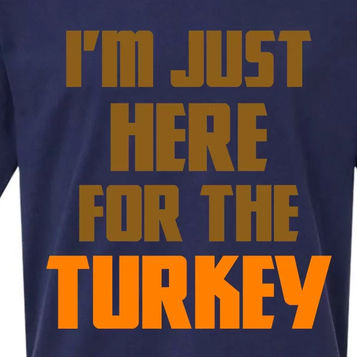 I'm Just Here For The Turkey Sueded Cloud Jersey T-Shirt