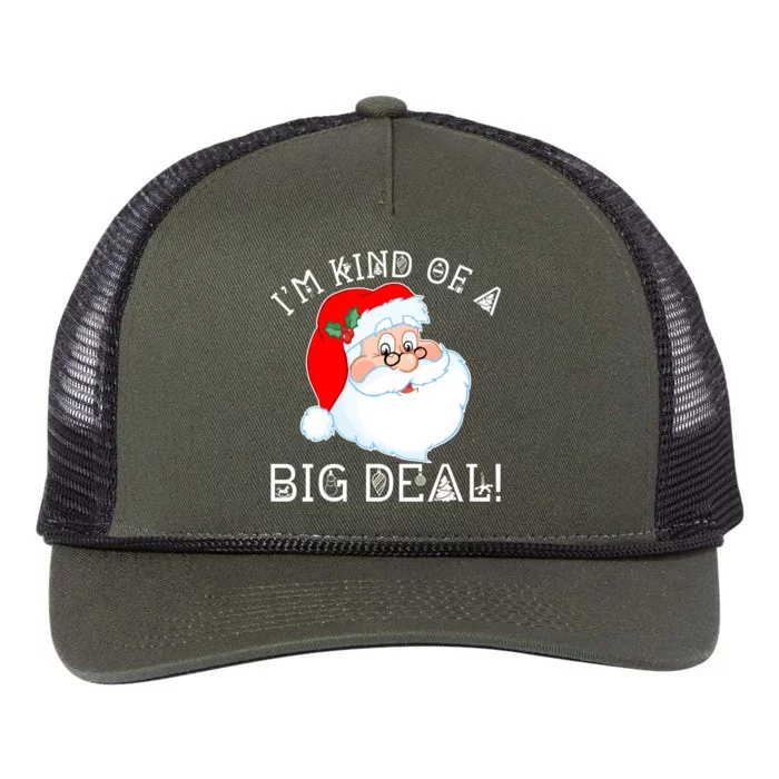 I'm Kind of a Big Deal Christmas Santa Claus Retro Rope Trucker Hat Cap