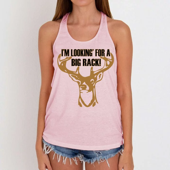 I'm Looking For A Big Rack Women's Knotted Racerback Tank