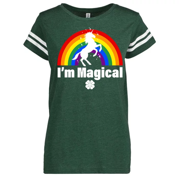 I'm Magical Clover Unicorn Enza Ladies Jersey Football T-Shirt