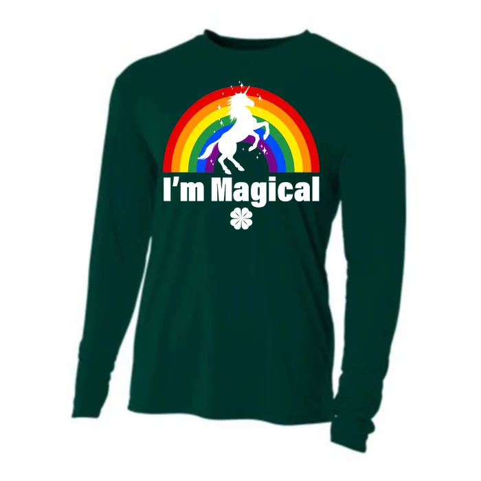 I'm Magical Clover Unicorn Cooling Performance Long Sleeve Crew