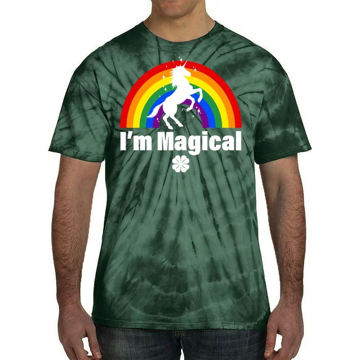 I'm Magical Clover Unicorn Tie-Dye T-Shirt