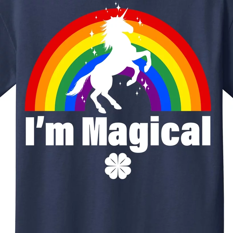 I'm Magical Clover Unicorn Kids T-Shirt