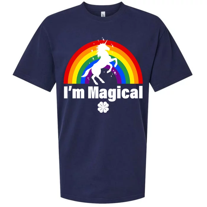 I'm Magical Clover Unicorn Sueded Cloud Jersey T-Shirt