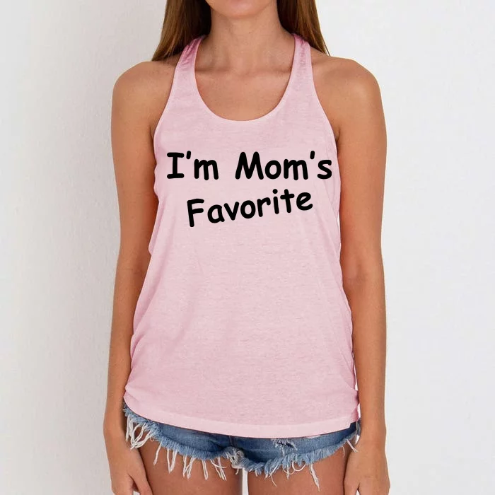 I'm Mom's Favorite Women's Knotted Racerback Tank