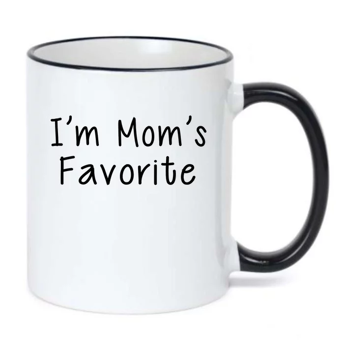 I'm Mom's Favorite Funny Cute Black Color Changing Mug