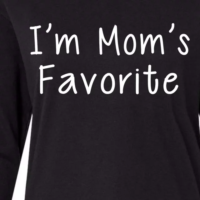 I'm Mom's Favorite Funny Cute Womens Cotton Relaxed Long Sleeve T-Shirt