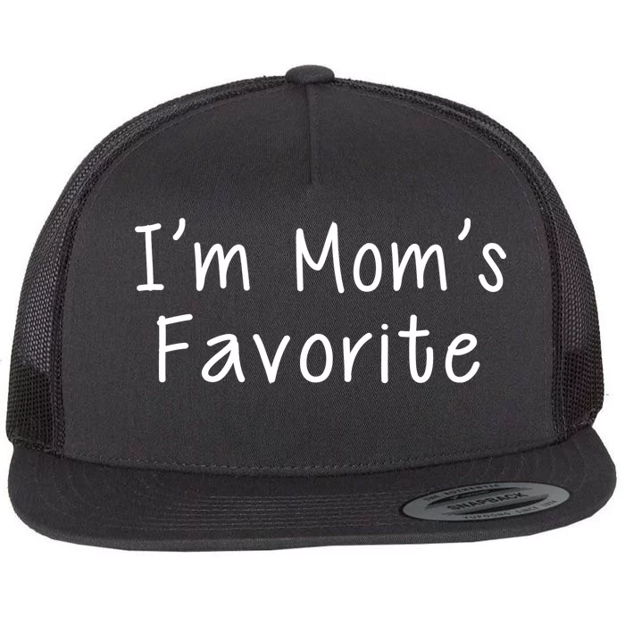 I'm Mom's Favorite Funny Cute Flat Bill Trucker Hat