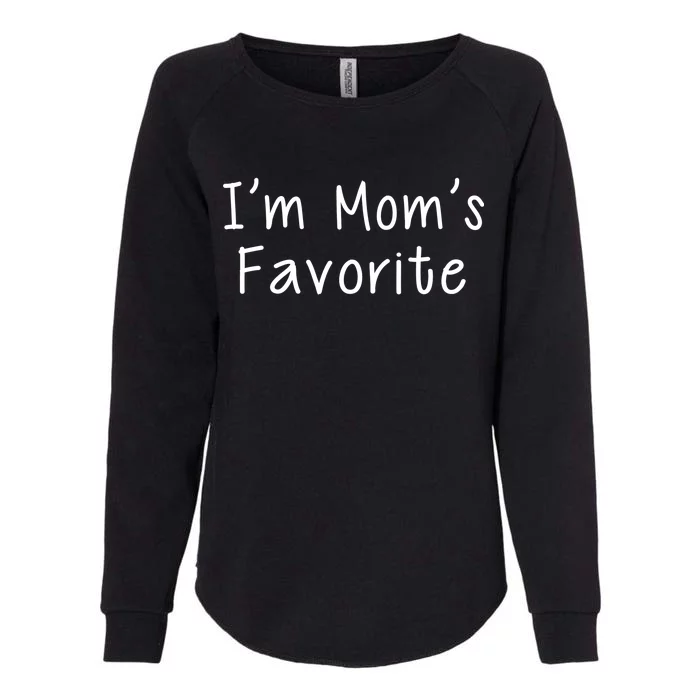 I'm Mom's Favorite Funny Cute Womens California Wash Sweatshirt