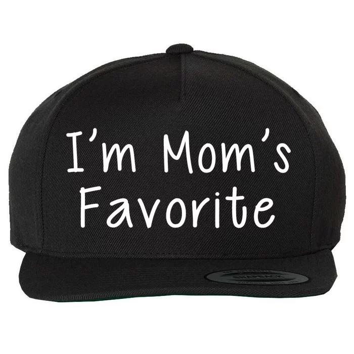 I'm Mom's Favorite Funny Cute Wool Snapback Cap