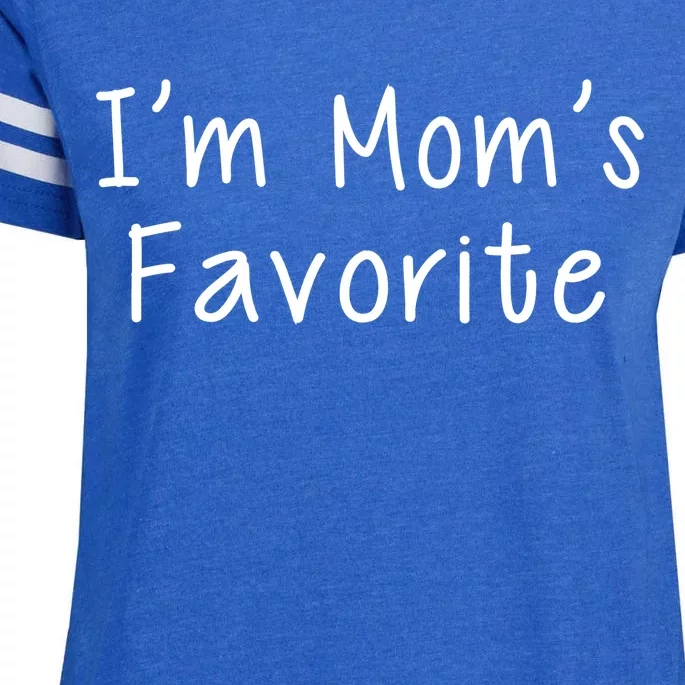 I'm Mom's Favorite Funny Cute Enza Ladies Jersey Football T-Shirt