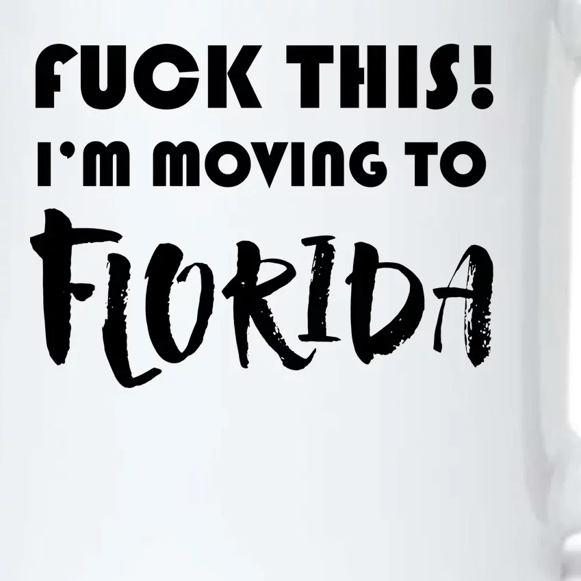 I'm Moving To Florida Black Color Changing Mug