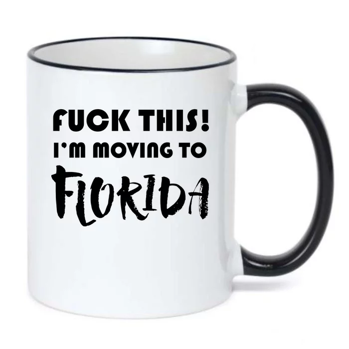 I'm Moving To Florida Black Color Changing Mug