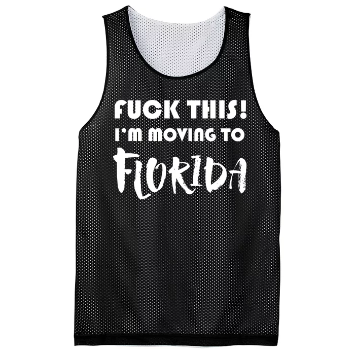 I'm Moving To Florida Mesh Reversible Basketball Jersey Tank