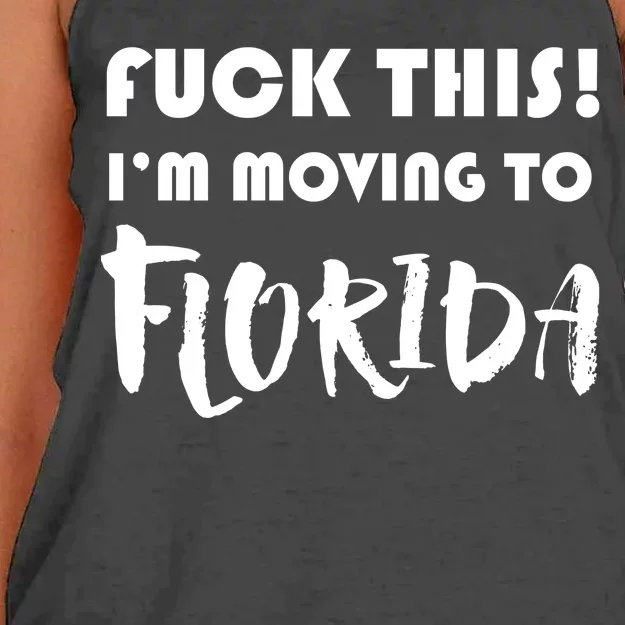 I'm Moving To Florida Women's Knotted Racerback Tank