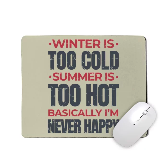 I'm Never Happy Mousepad