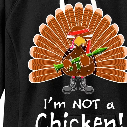 I'm No Chicken Turkey Holiday Women's Fleece Hoodie